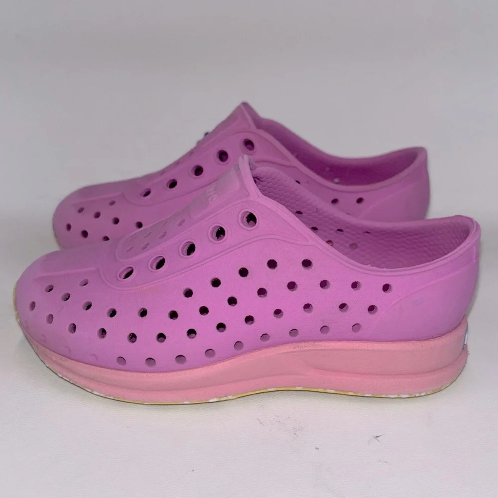 NATIVE Robbie Sugarlite SlipOn Waterproof Shoes Purple/Pink Kids Size C8